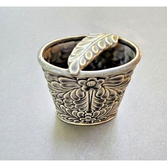 Cynthia Rowley Toothbrush Make Up Brush Razor Holder Gray Ceramic - Picture 2 of 10